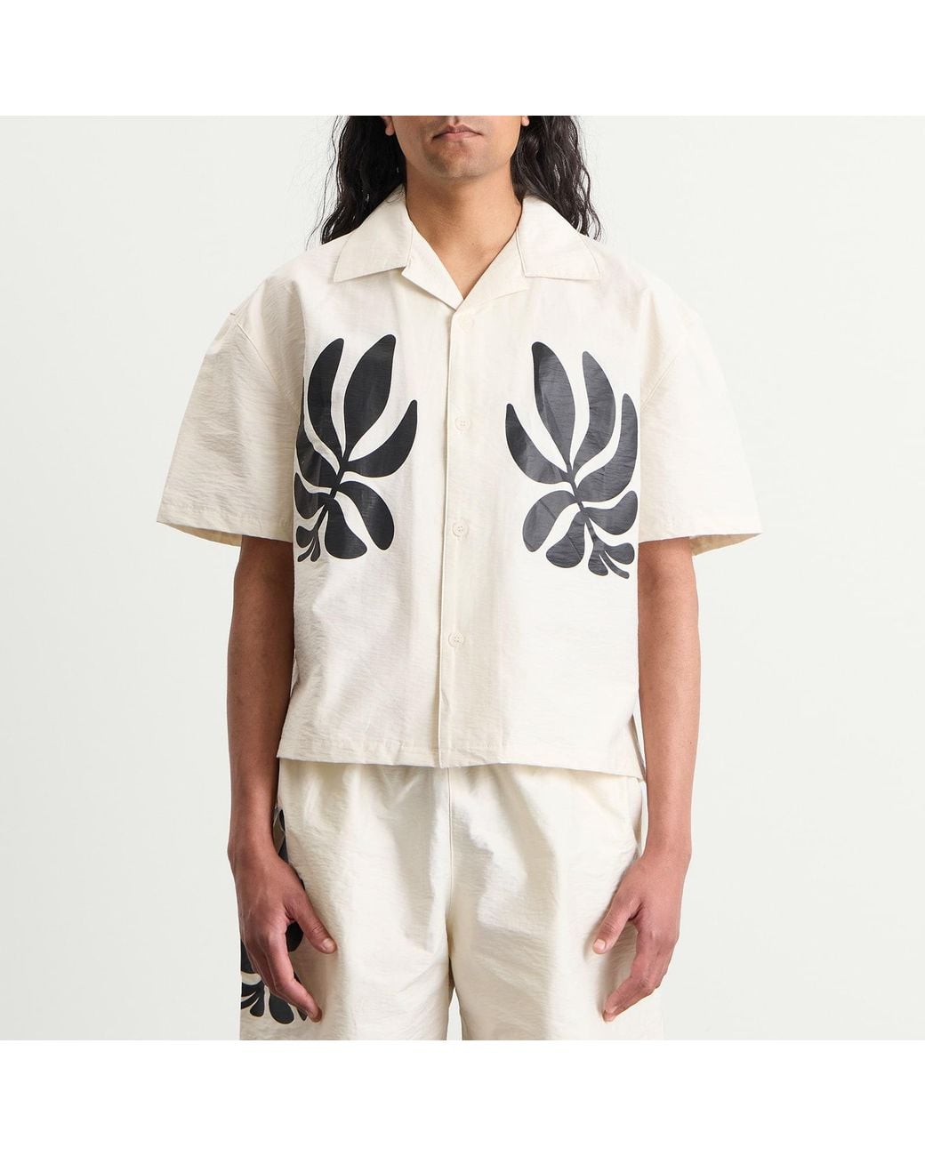 MKI Miyuki-Zoku Natural Botanical Print Vacation Shirt for men