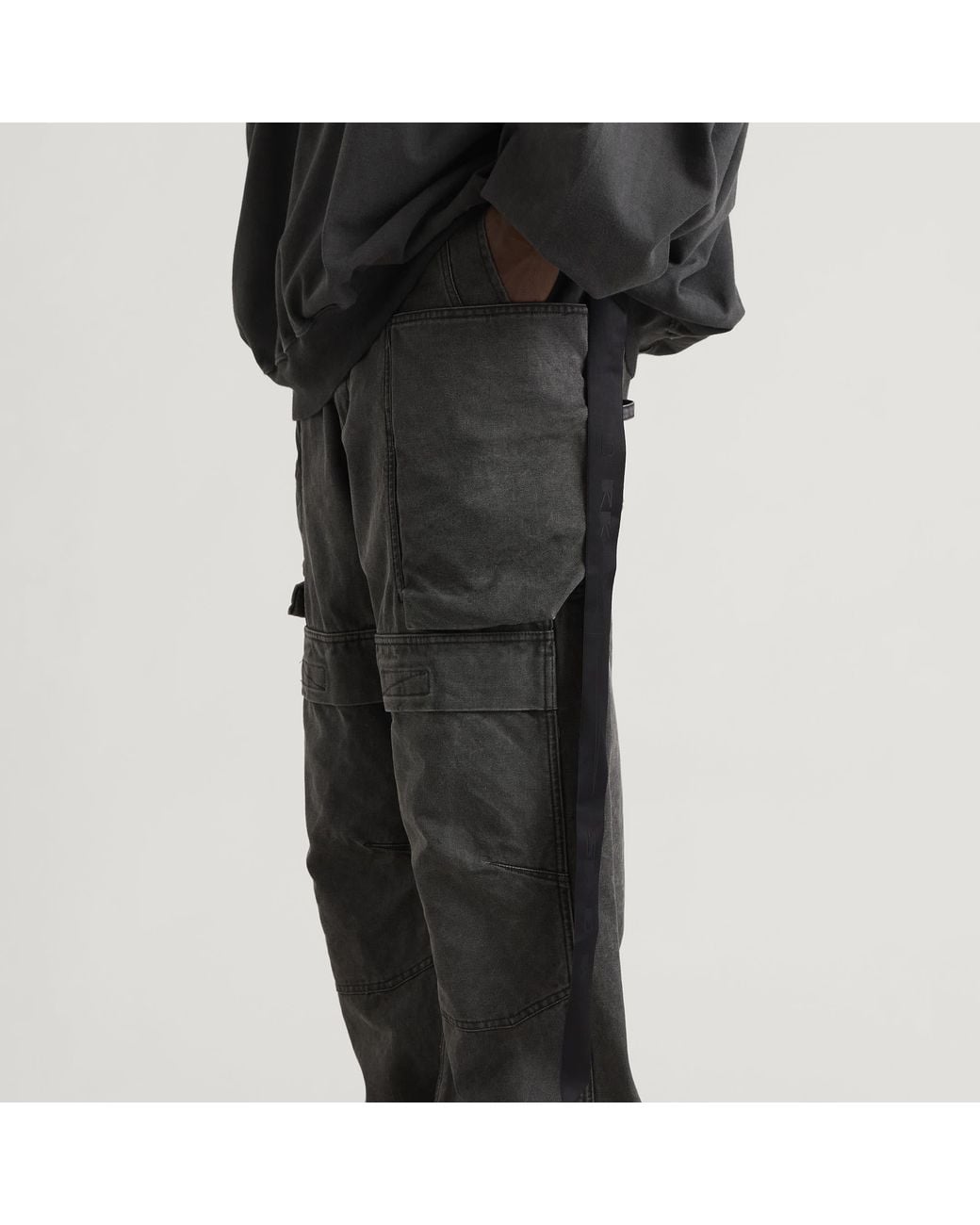 Rick Owens Gray Stefan Cargo for men