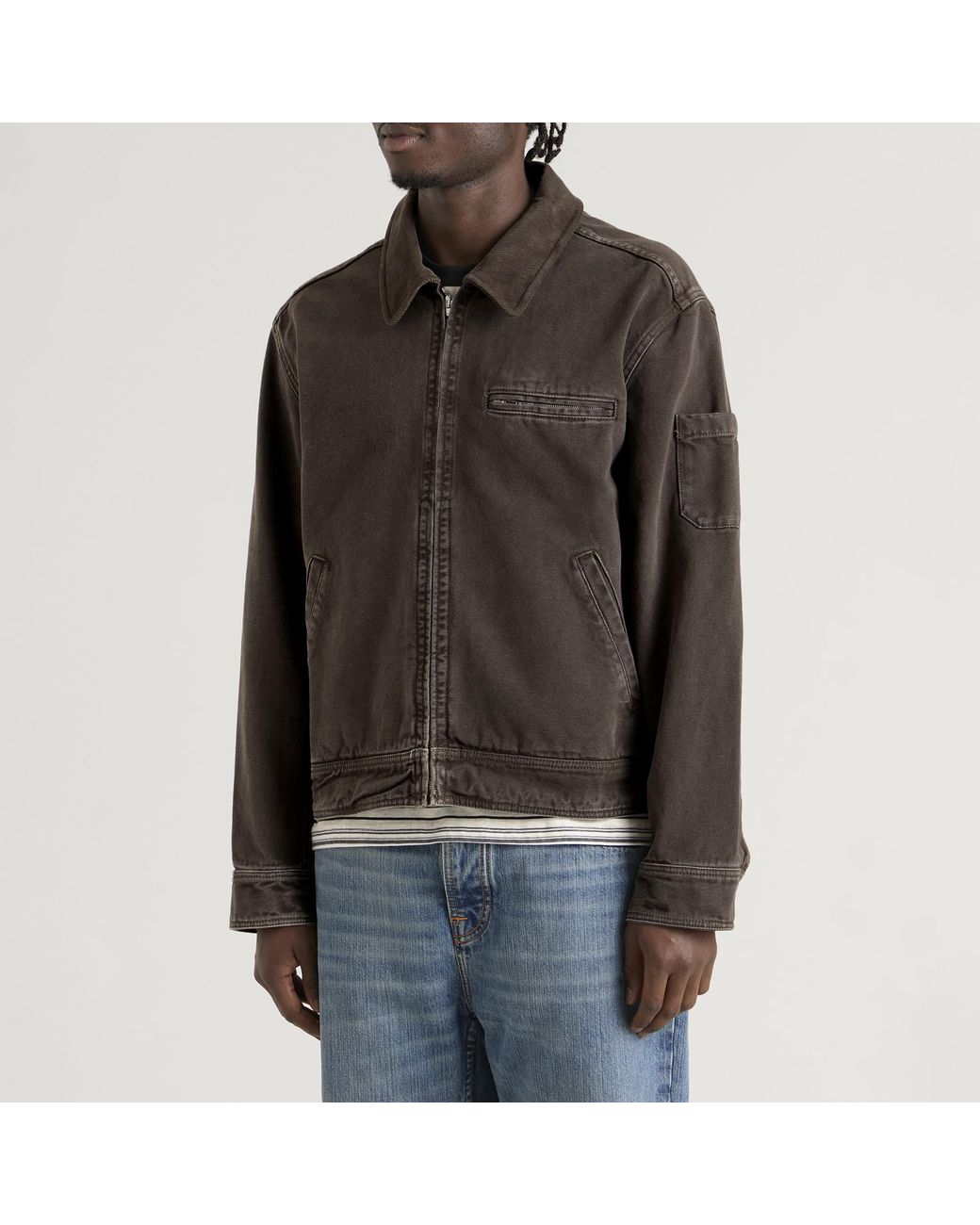 A.P.C. Brown Alexis Blouson Jacket for men