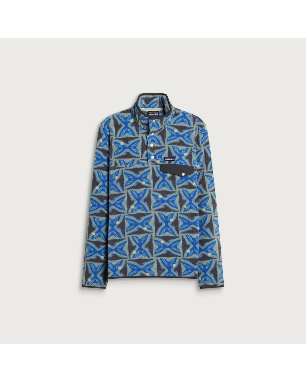 Patagonia Blue Synchilla Snap-T Pullover Deep Freeze: Forge for men
