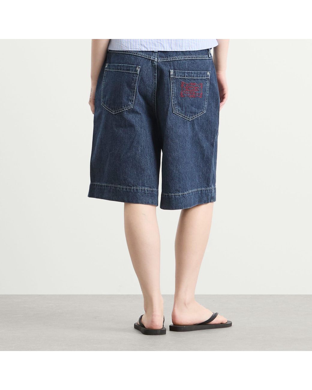 Damson Madder Blue Annie Denim Shorts
