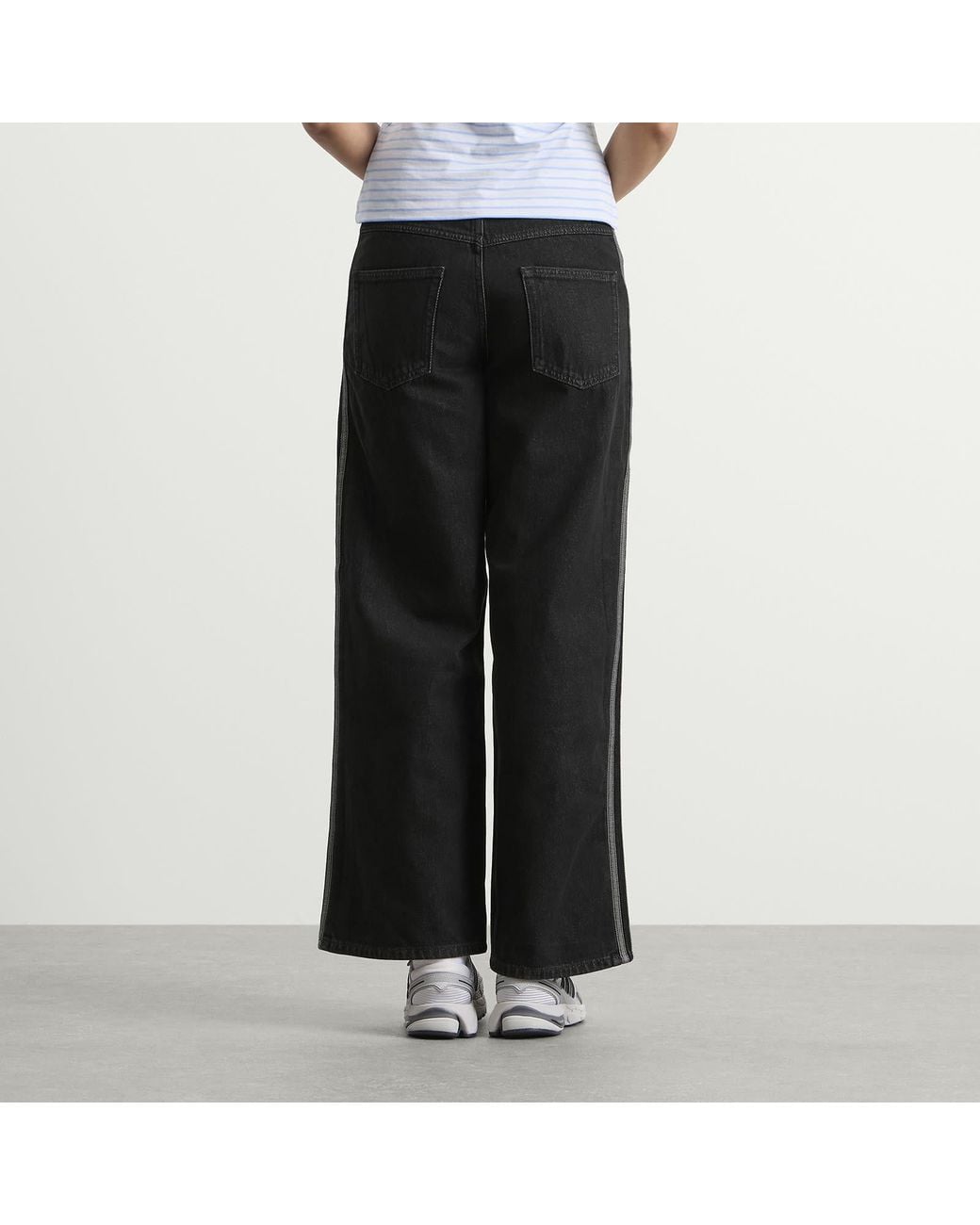 Adidas Black Firebird Denim Trackpants