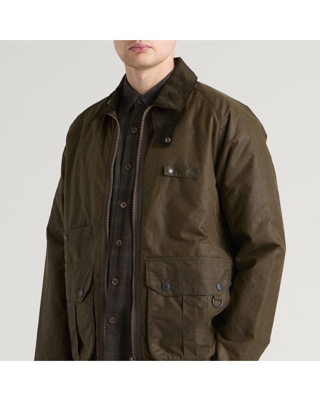 Barbour Green Re-Engineered Durran Wax Jacket for men