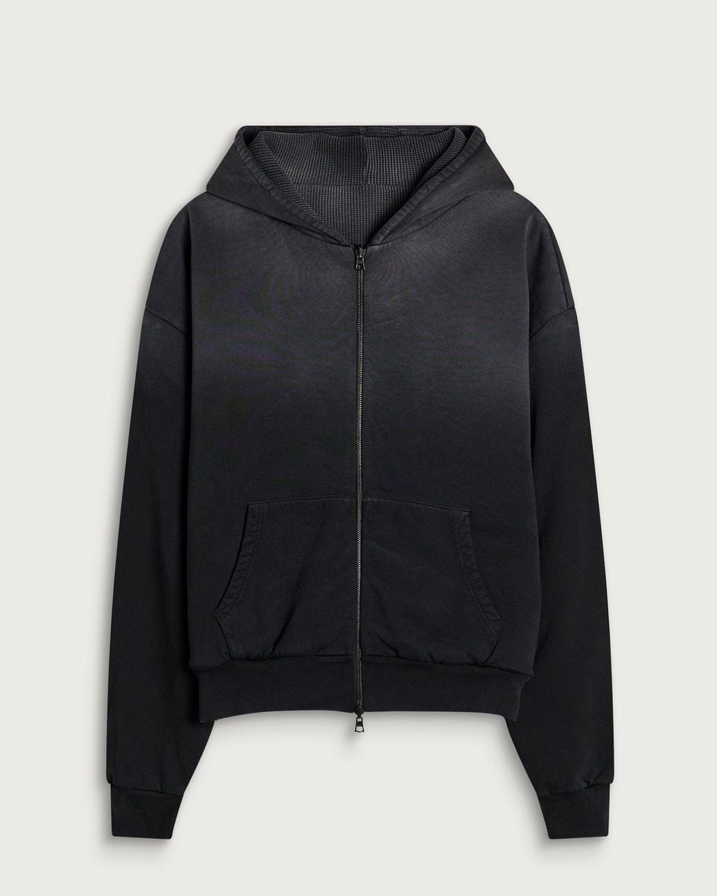 Danny Sizer Daniel Simmons Double Layer Hoodie in Black for Men | Lyst