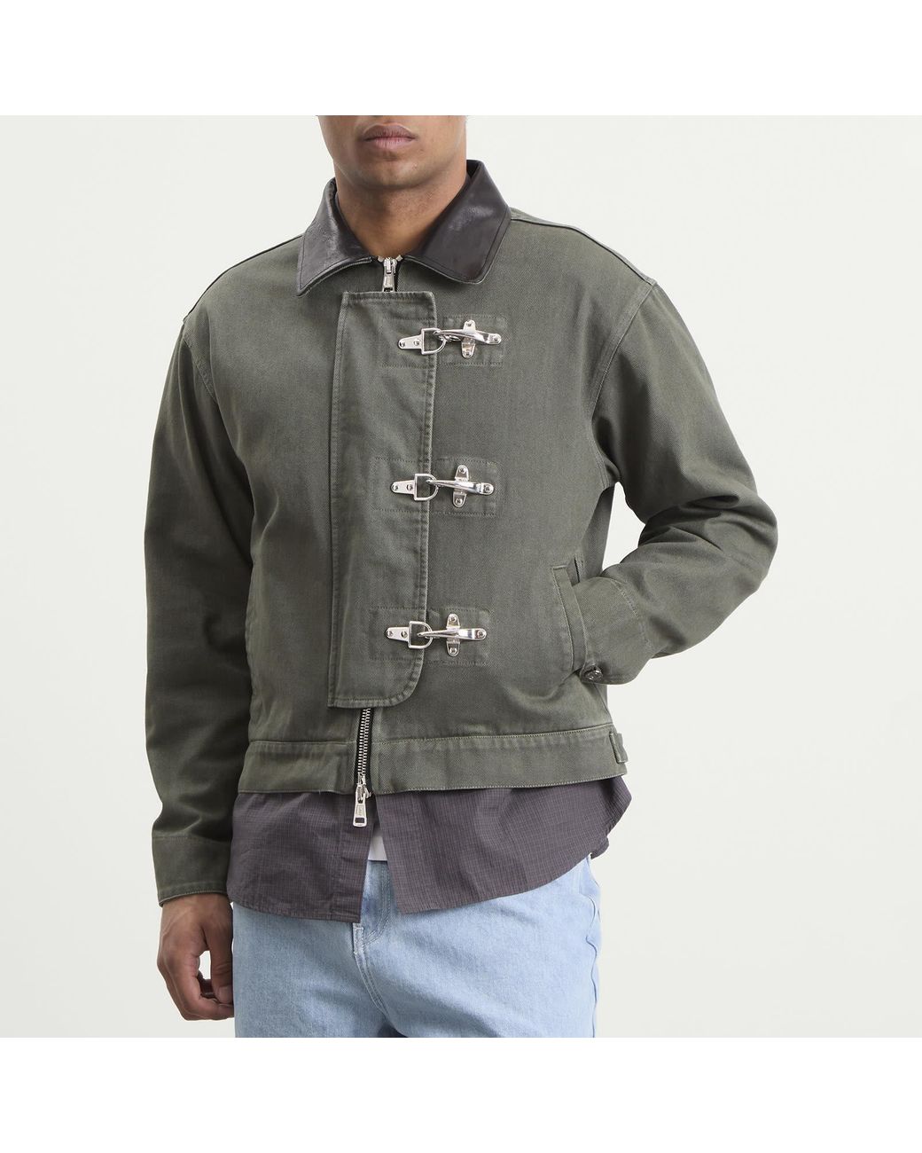 Ronning Green Utility Fireman Jacket for men