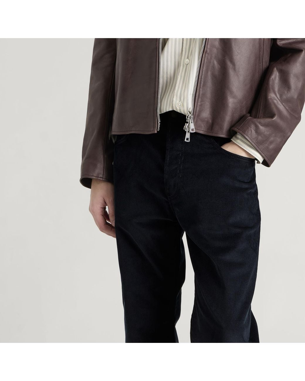 Acne Blue Pentyone Corduroy Trousers for men