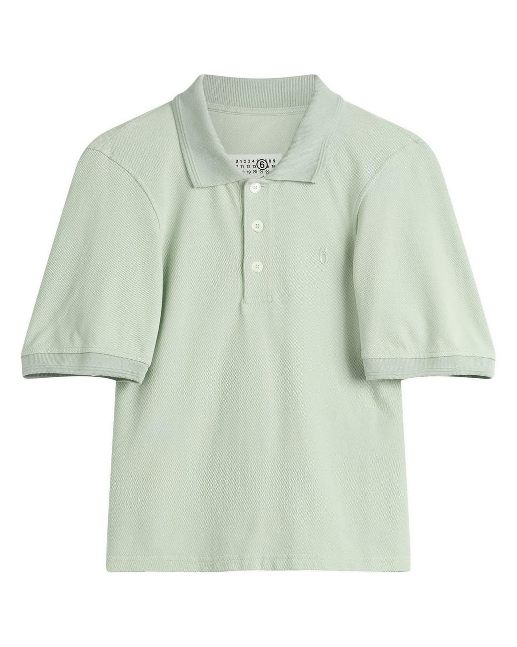 Maison Margiela Green Mm6 Polo Top