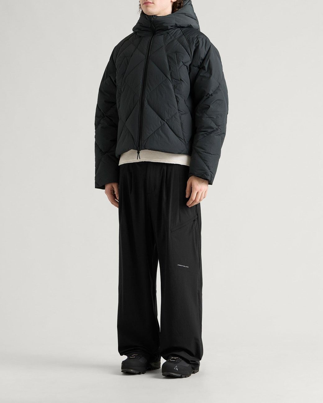 About Blank Black Puffer Jacket for men