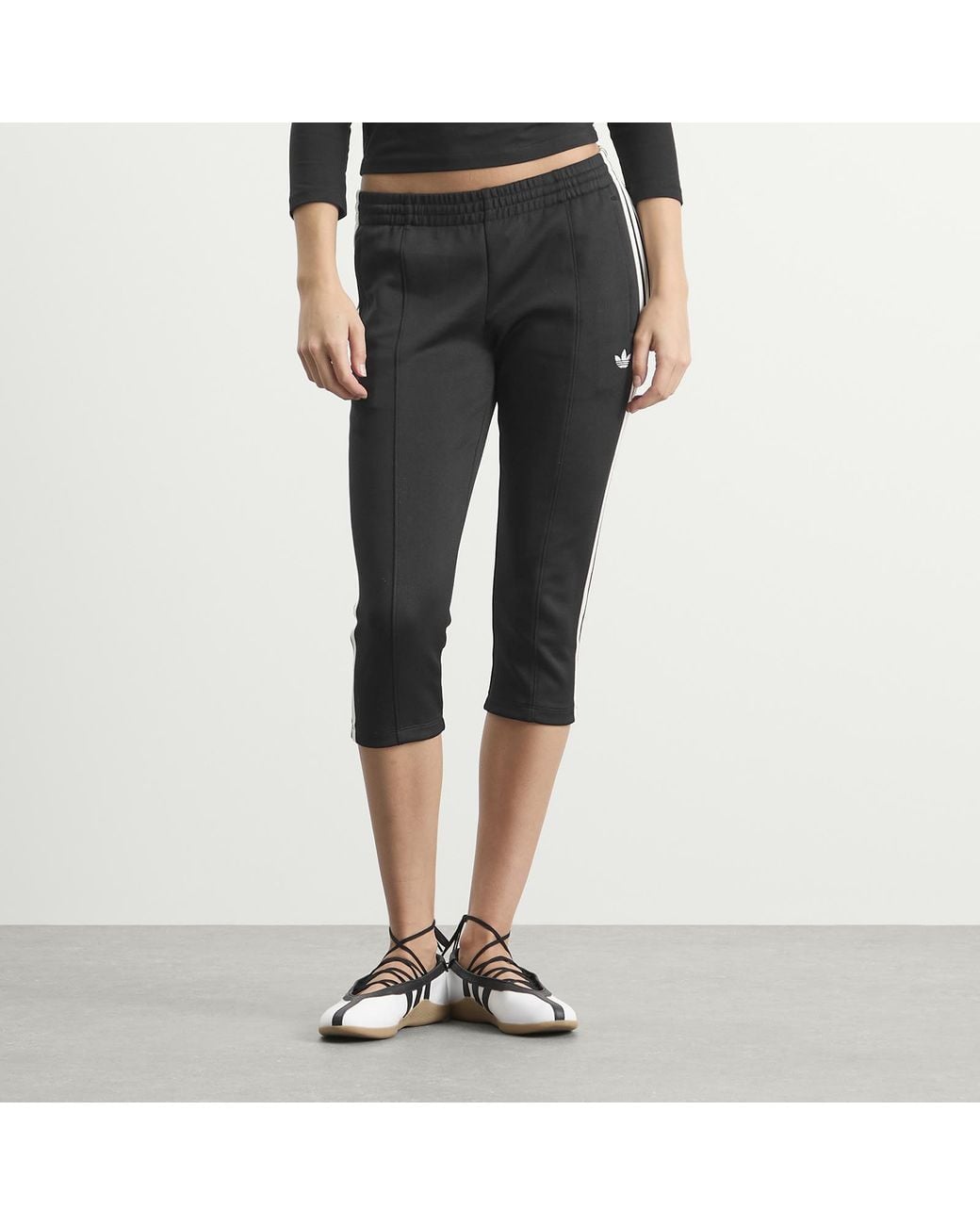 Adidas Black Capri Trackpants