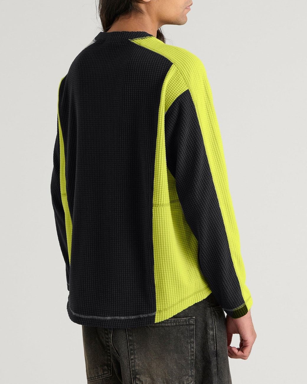 Chartruce Color Code POLAR SKATE Grid Fleece Jumper in Black for Men | Lyst
