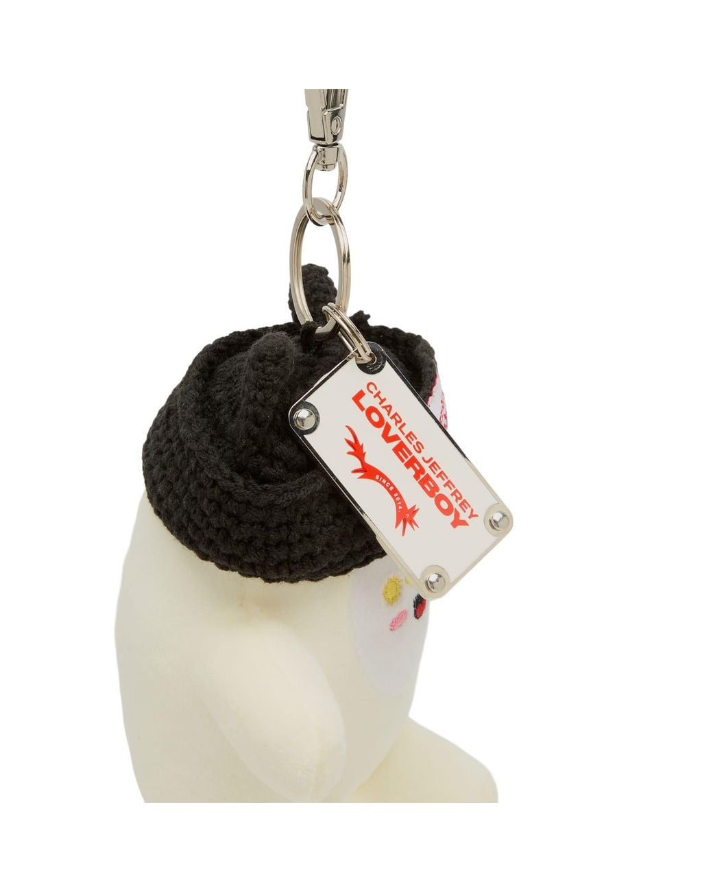 Charles Jeffrey White Gromlin Plush Keyring