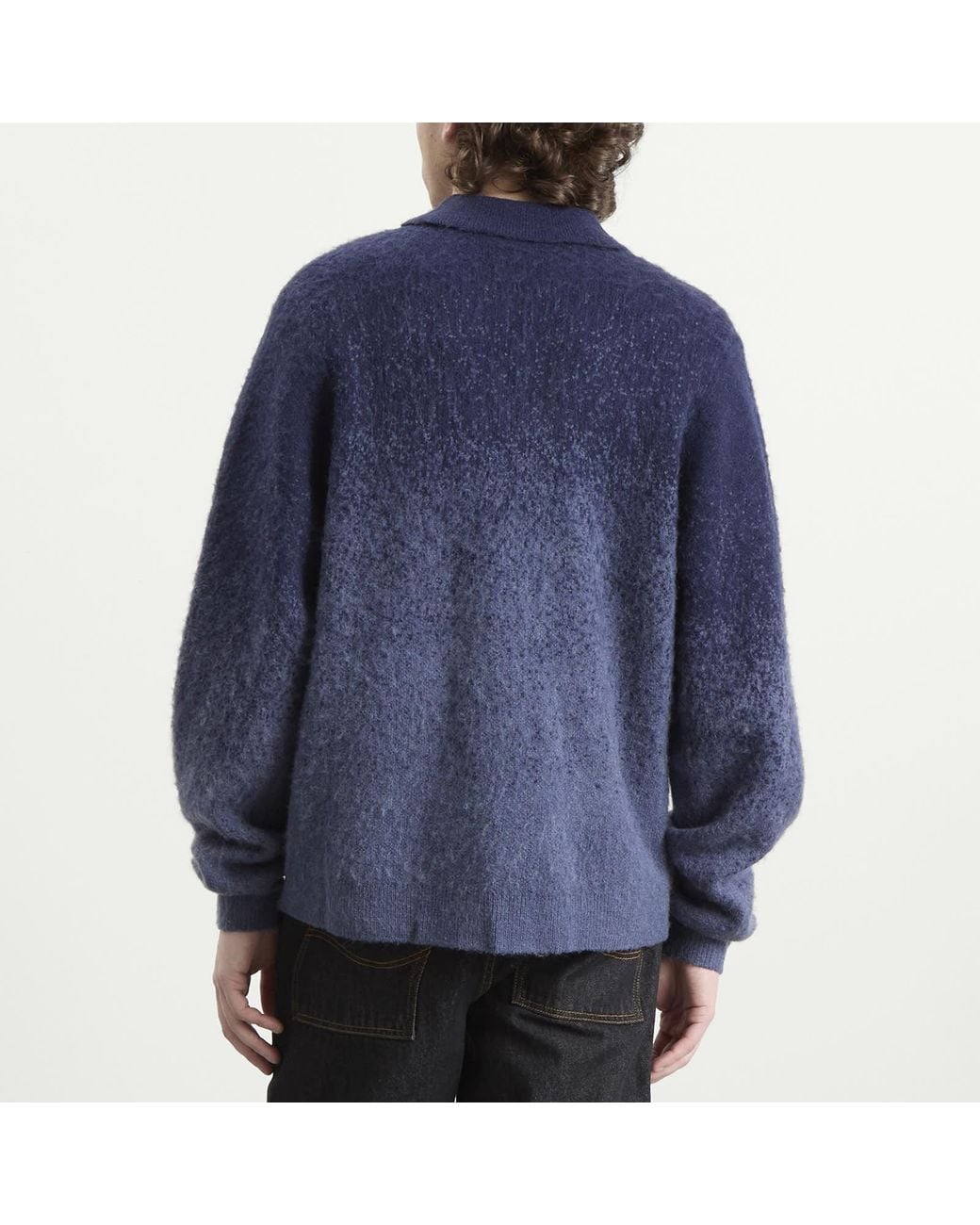 Dime Mohair Double Zip Knit in Blue for Men | Lyst