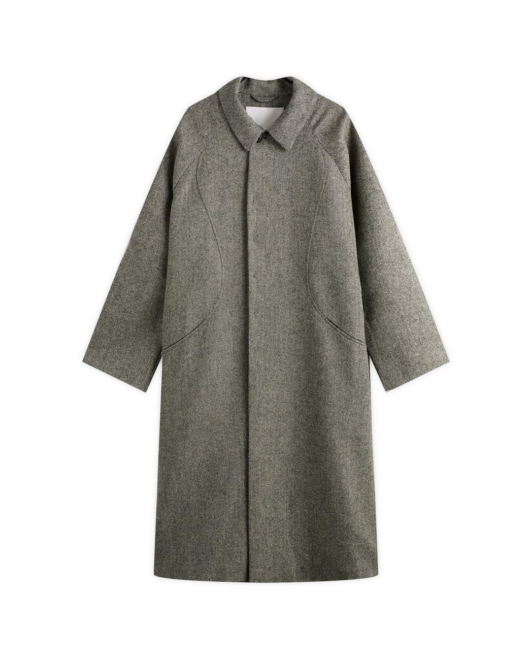 SAGE NATION Gray Takeshi Overcoat for men