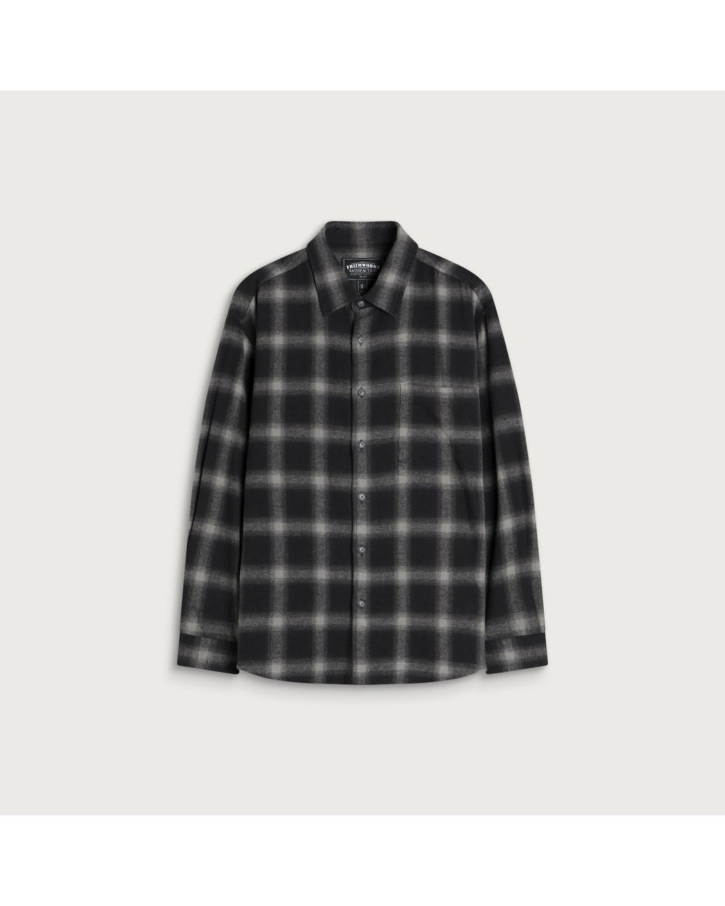 FRIZMWORKS Black Ombre Check Shirt for men