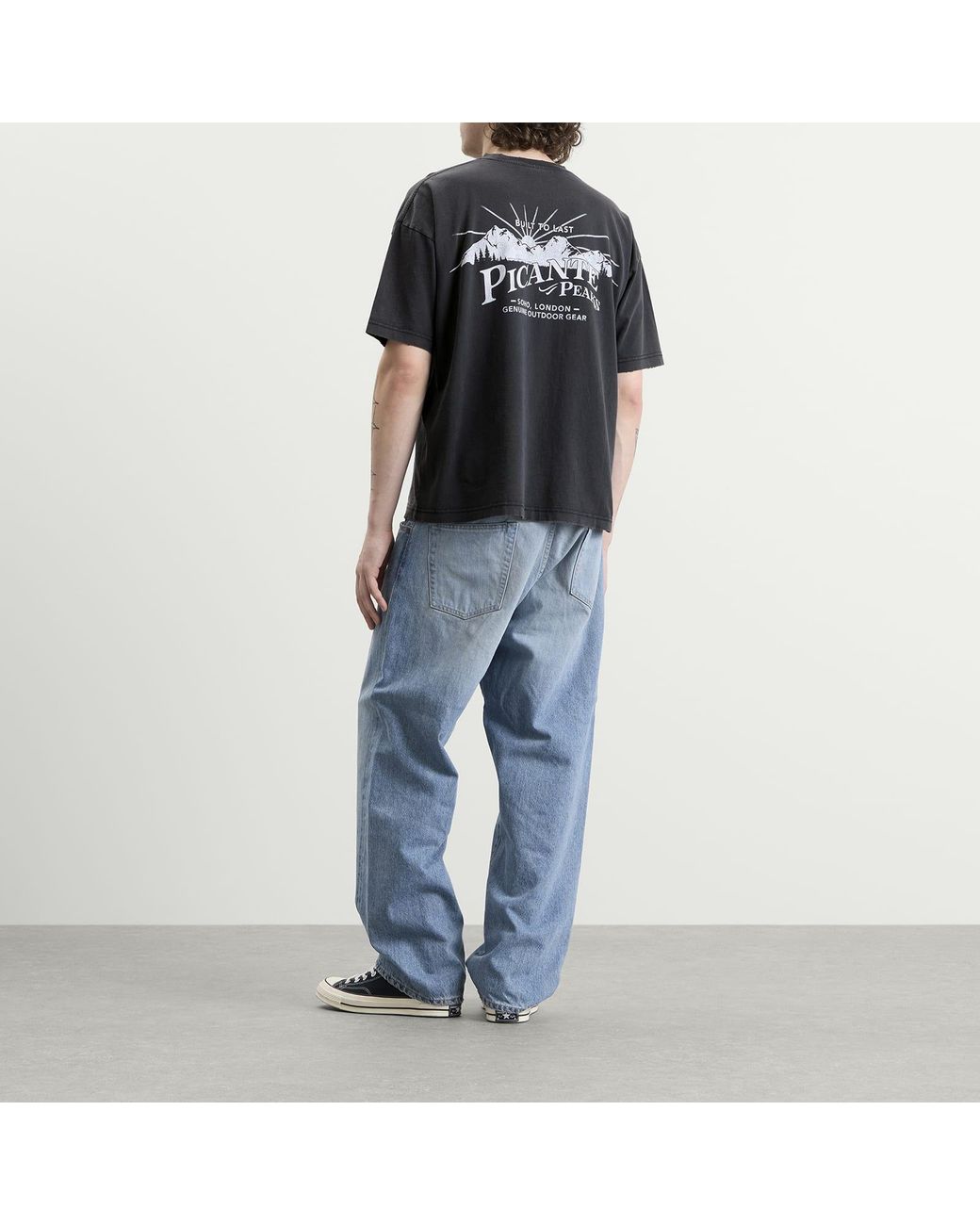 Picante Black Peaks Patch T-Shirt for men