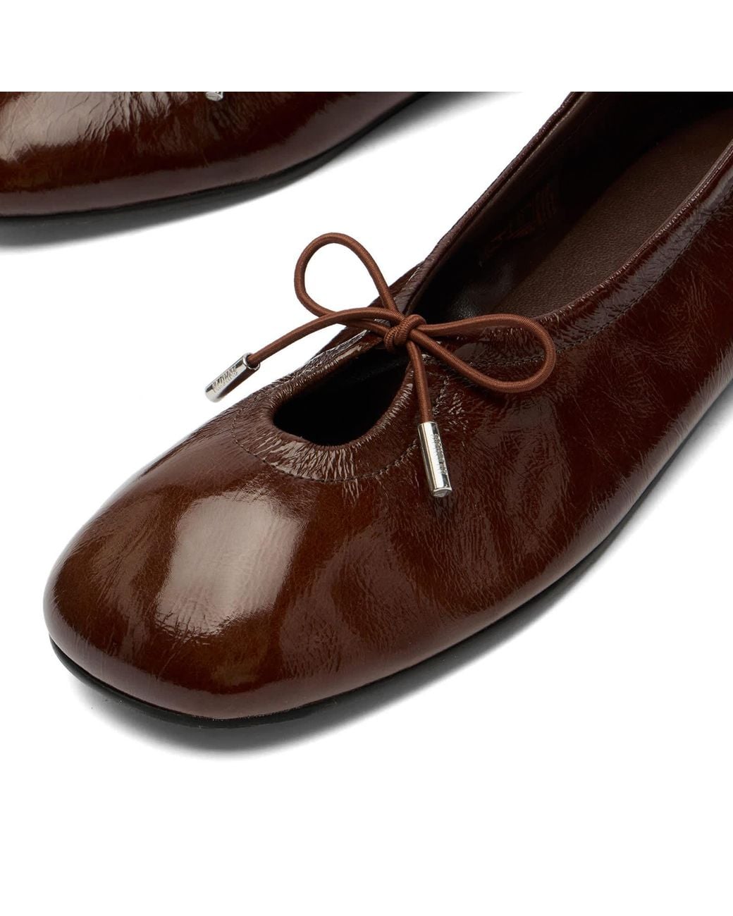 Alohas Rosalind Leather Ballet Flats Shoes in Brown | Lyst