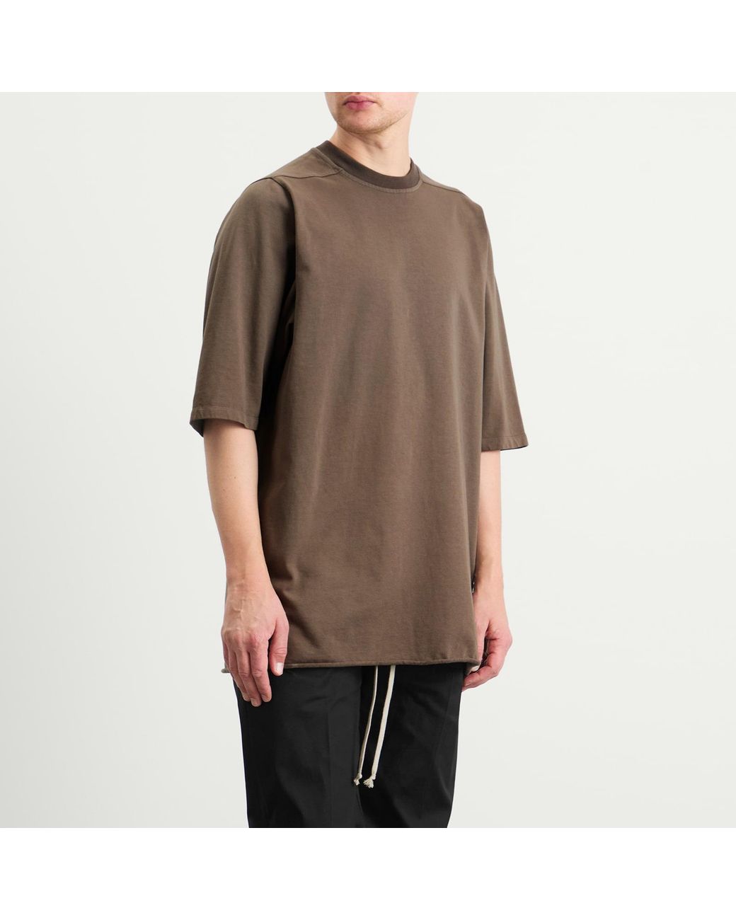 Rick Owens Brown Jumbo T-Shirt for men