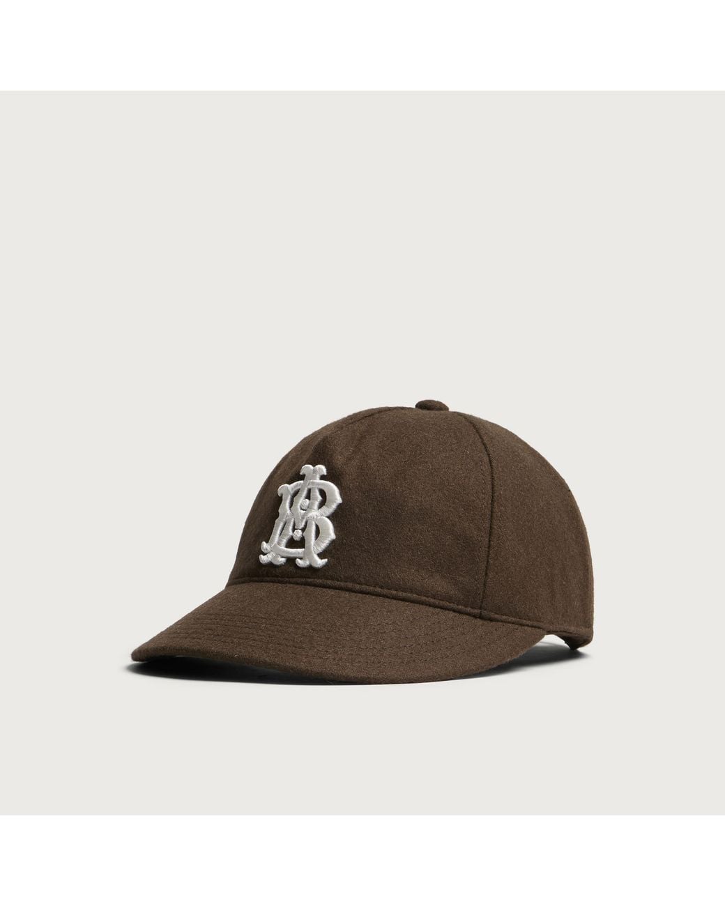 About Blank Brown Monogram Cap for men