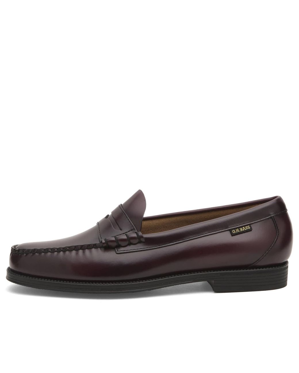 G.H.BASS Brown Easy Weejun Larson Flag Loafer for men