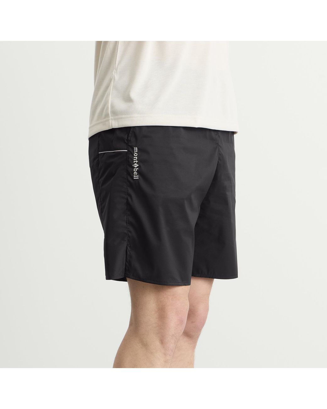 Montbell Black Cross Runner Light Shorts for men
