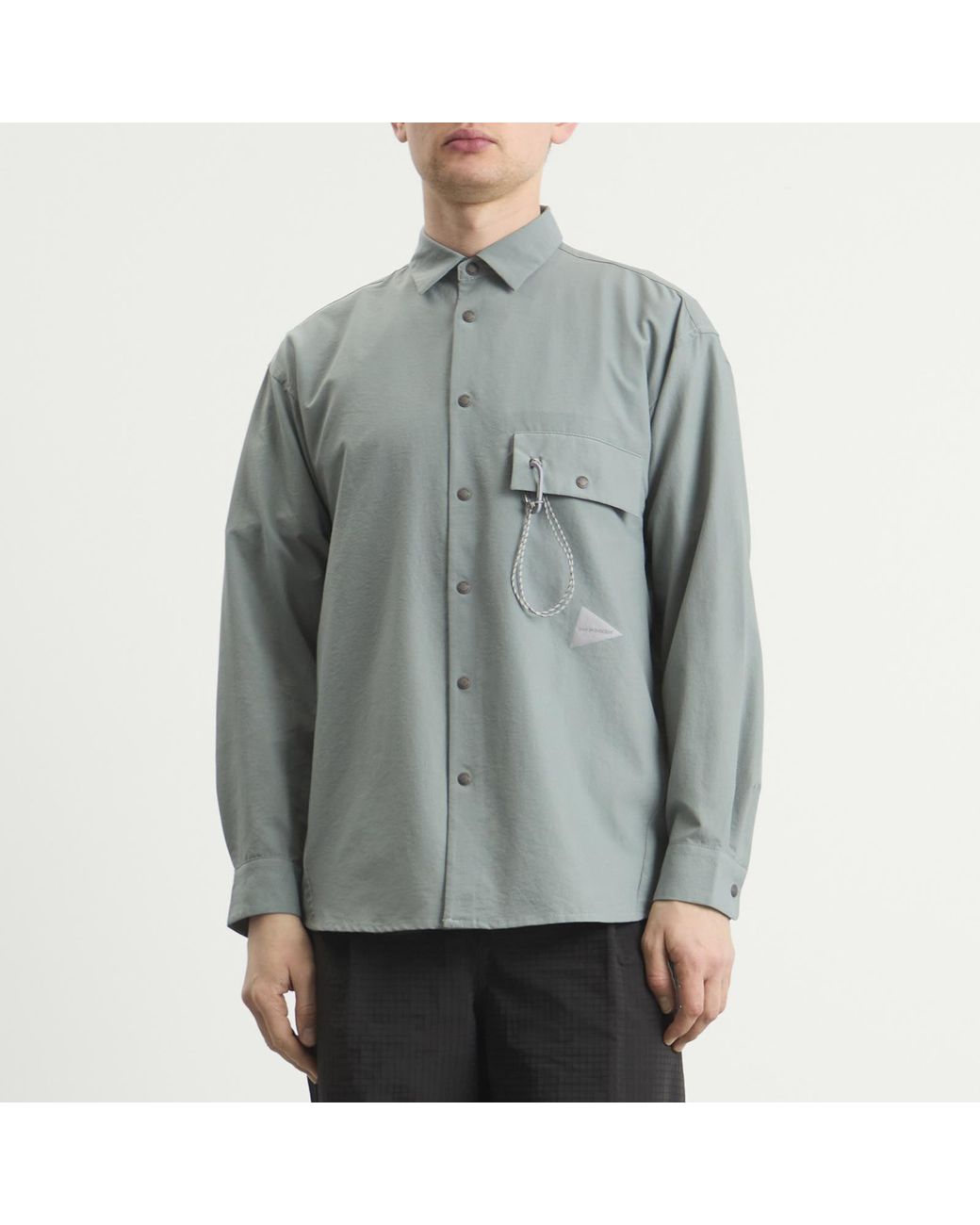 And Wander Gray Dry Breathable Shirt for men