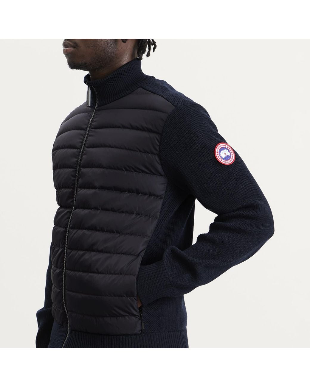 Canada Goose Black Hybridge Knit Jacket for men