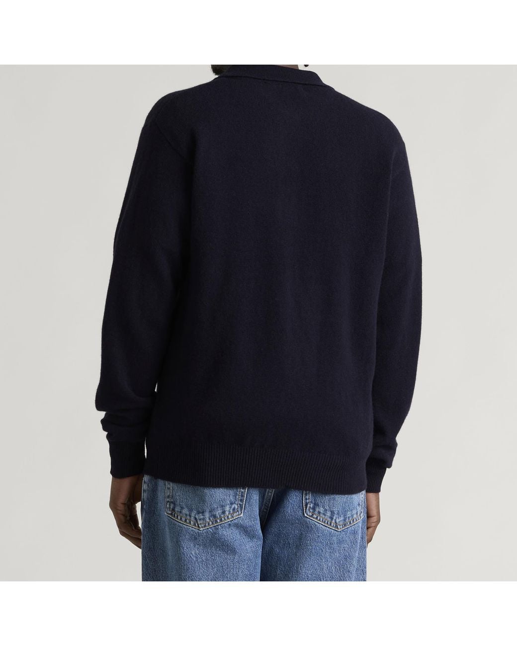 Pittari Blue Knitted Polo for men