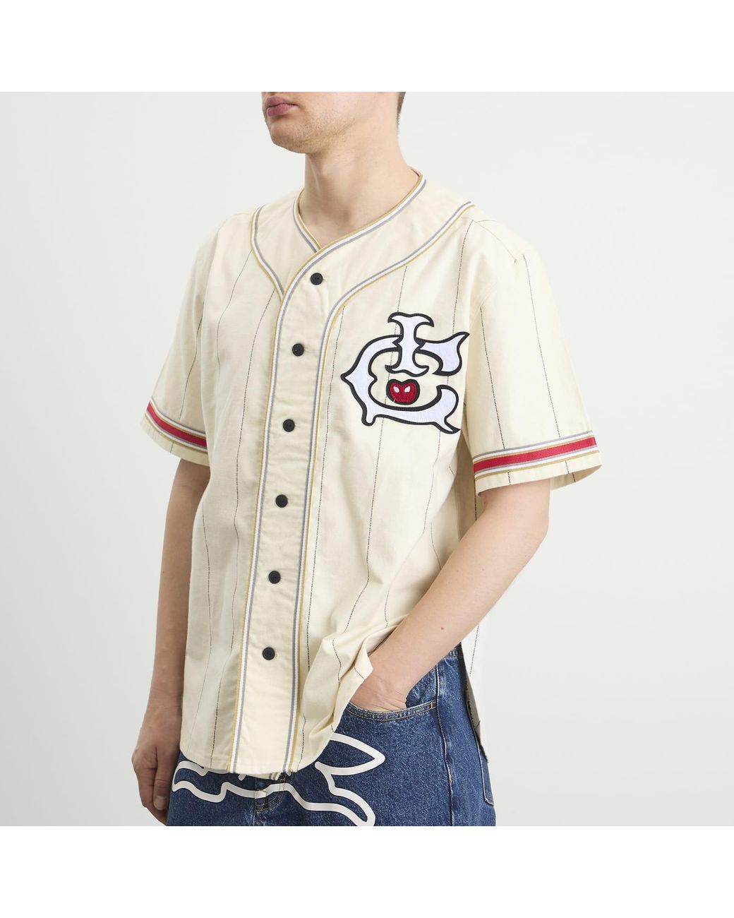 ICECREAM Natural Ic Baseball Jersey for men