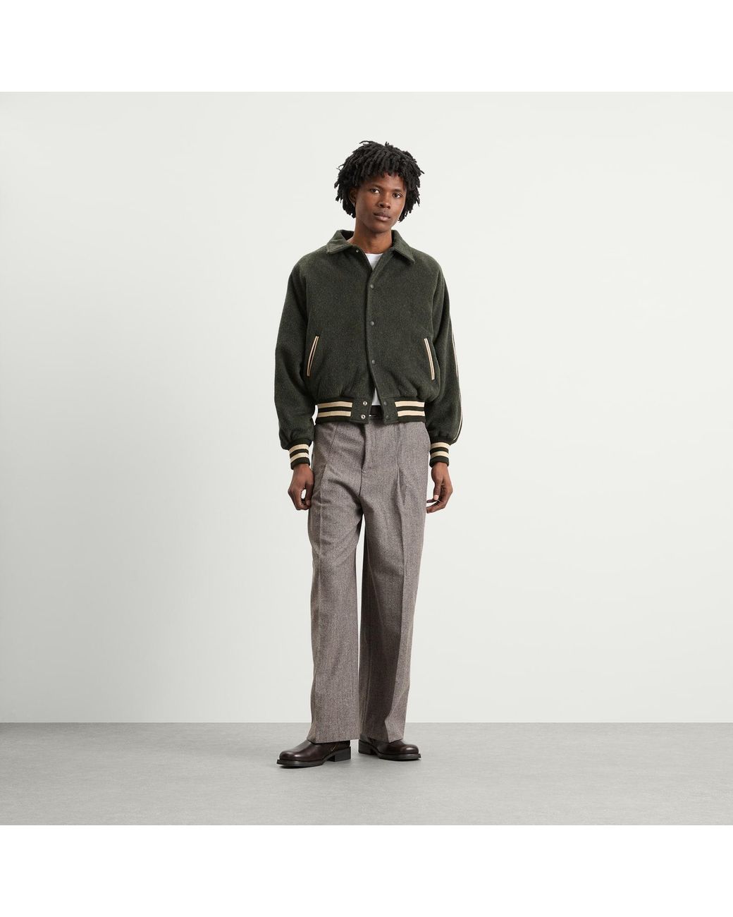 Ronning Black Varsity Jacket for men