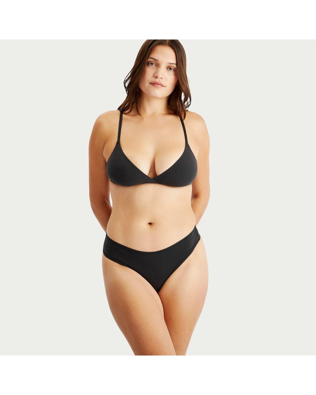 Skims Black Fits Everybody Crossover Bralette