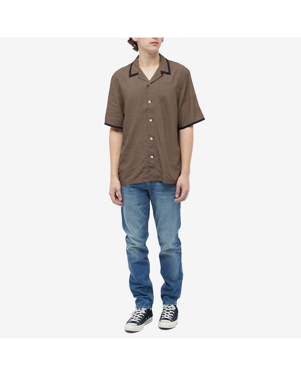 Rag & Bone Avery Print Vacation Shirt in Brown for Men | Lyst UK