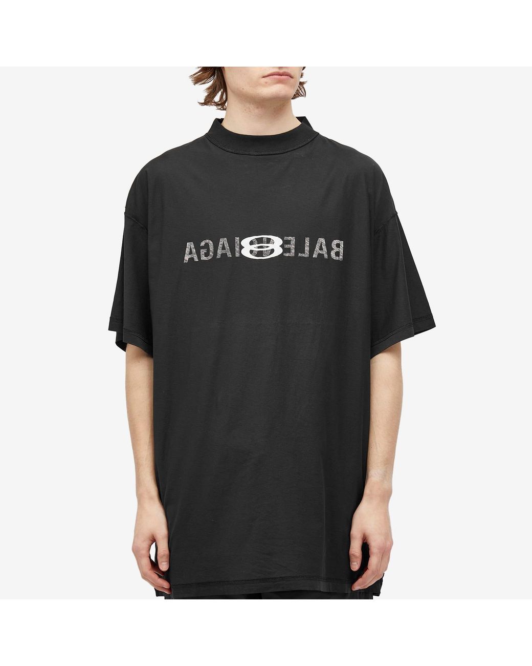 Balenciaga Ai Logo Inside Out T-Shirt in Black for Men | Lyst