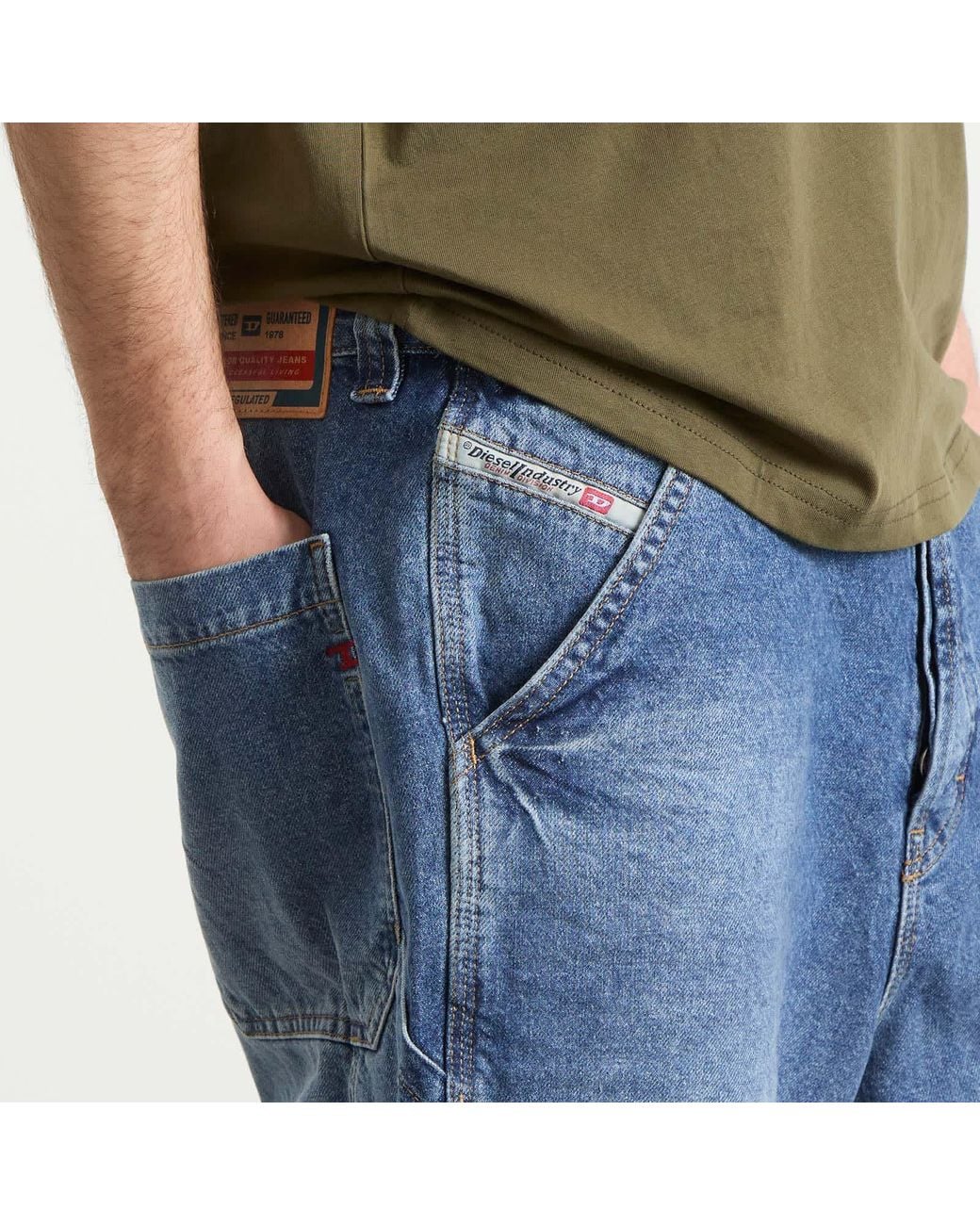 DIESEL Livery Denim Shorts in Blue for Men | Lyst