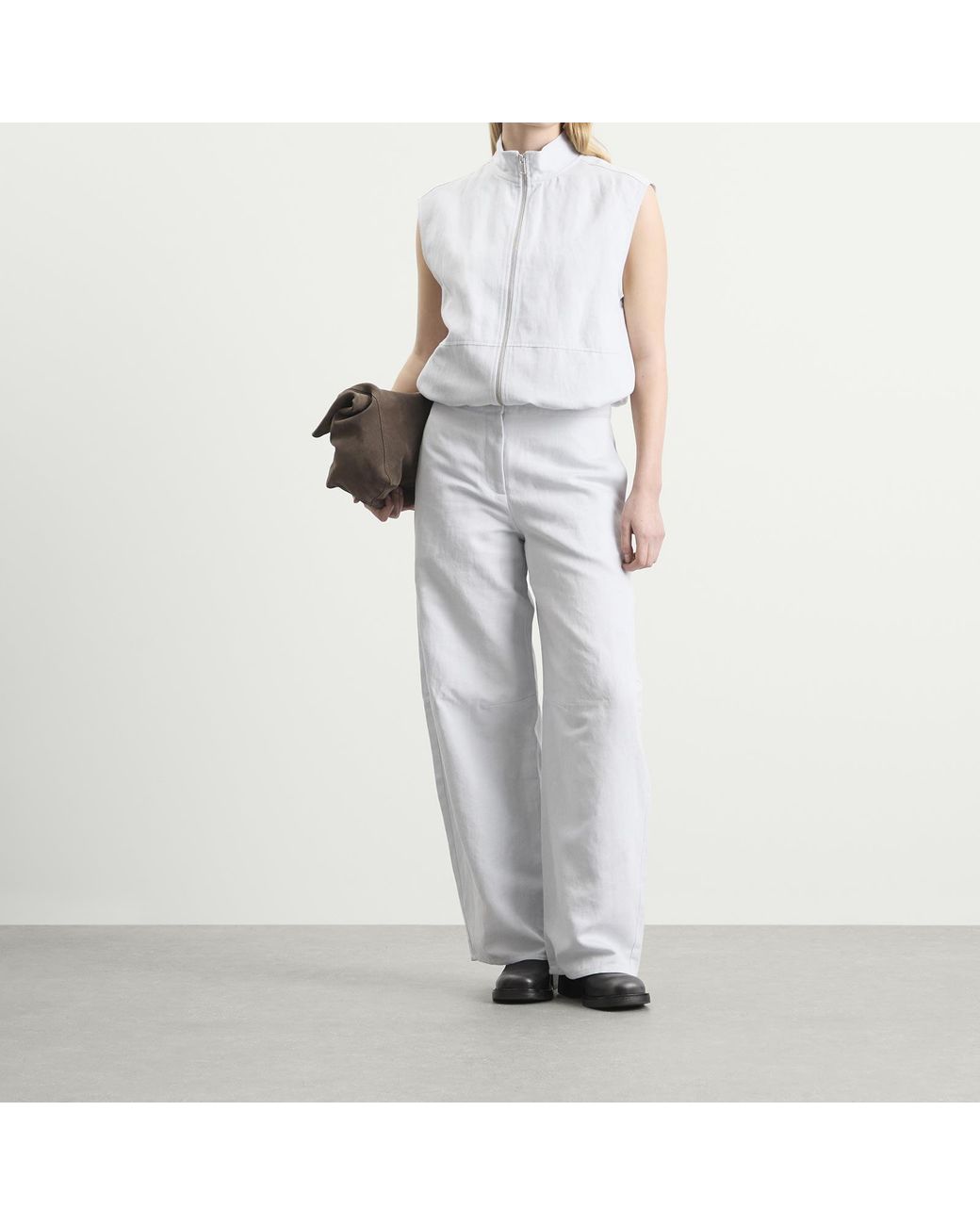 Samsøe & Samsøe White Saroko Parachute Trousers