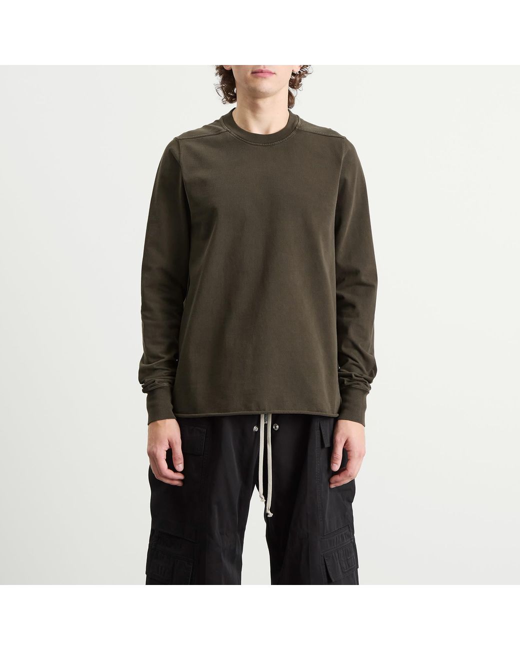 Rick Owens Green Crewneck Sweat for men