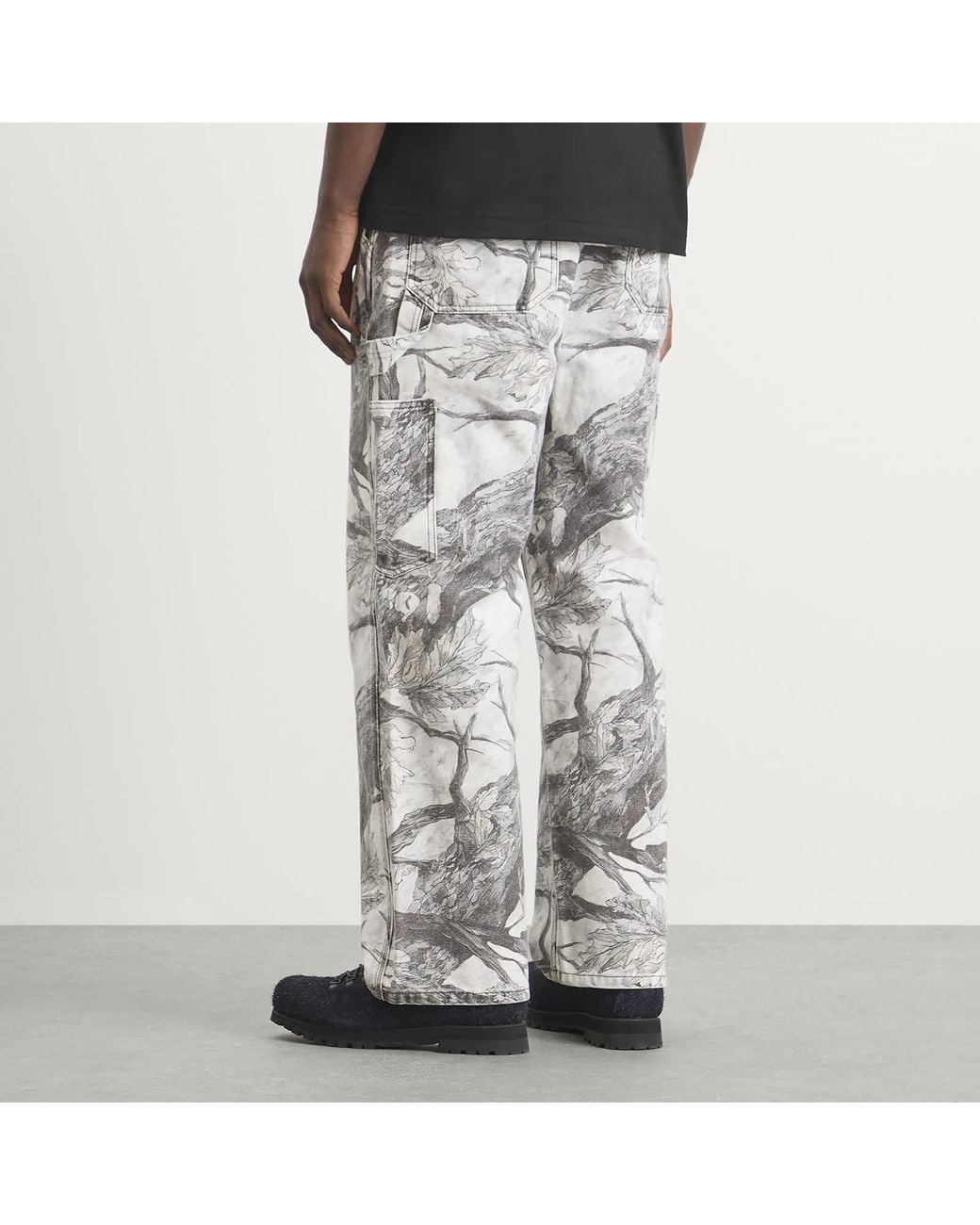 Printable Loop Border A Bathing Ape Tree Edge Camo Work Pants in Gray for Men | Lyst