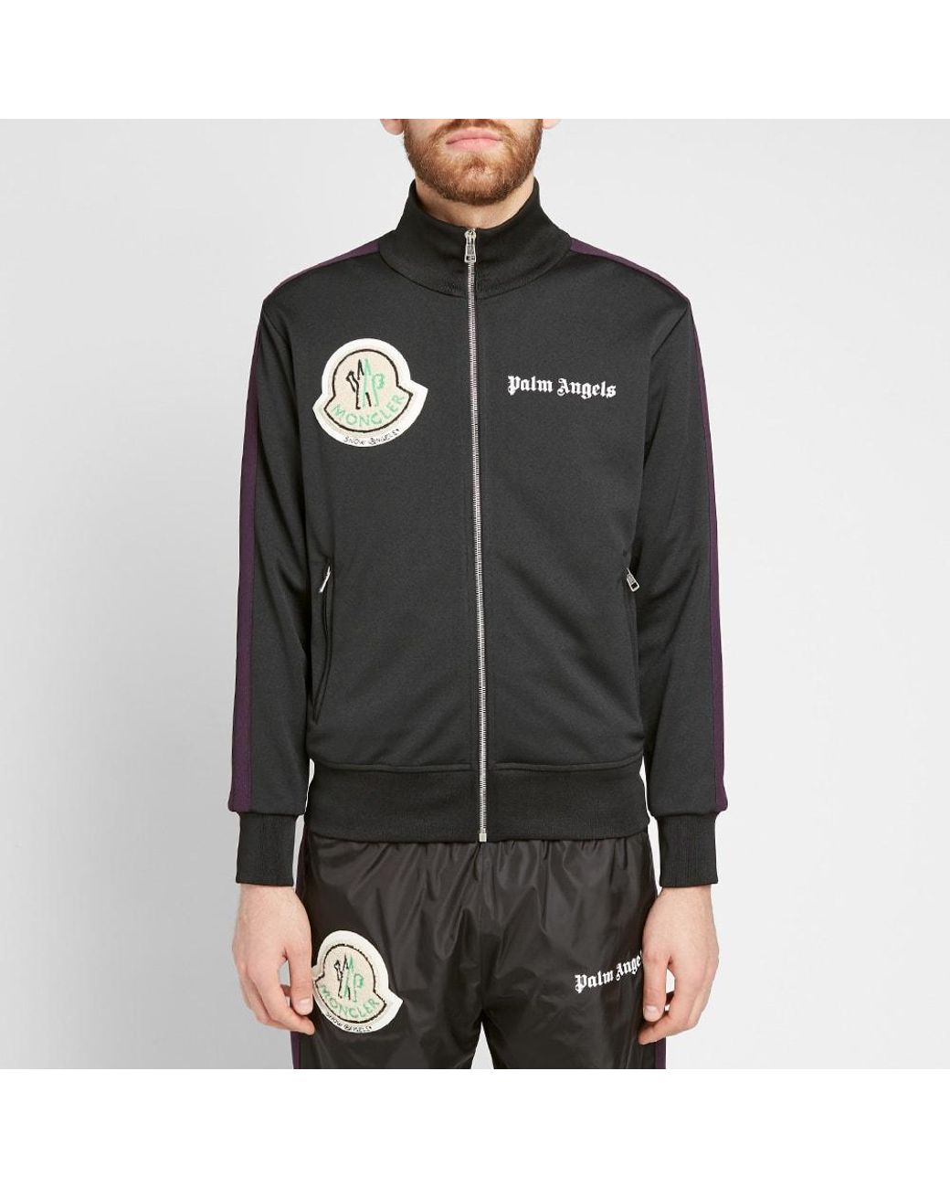 Moncler Genius 8 Moncler Palm Angels Black Track Jacket for Men Lyst Canada