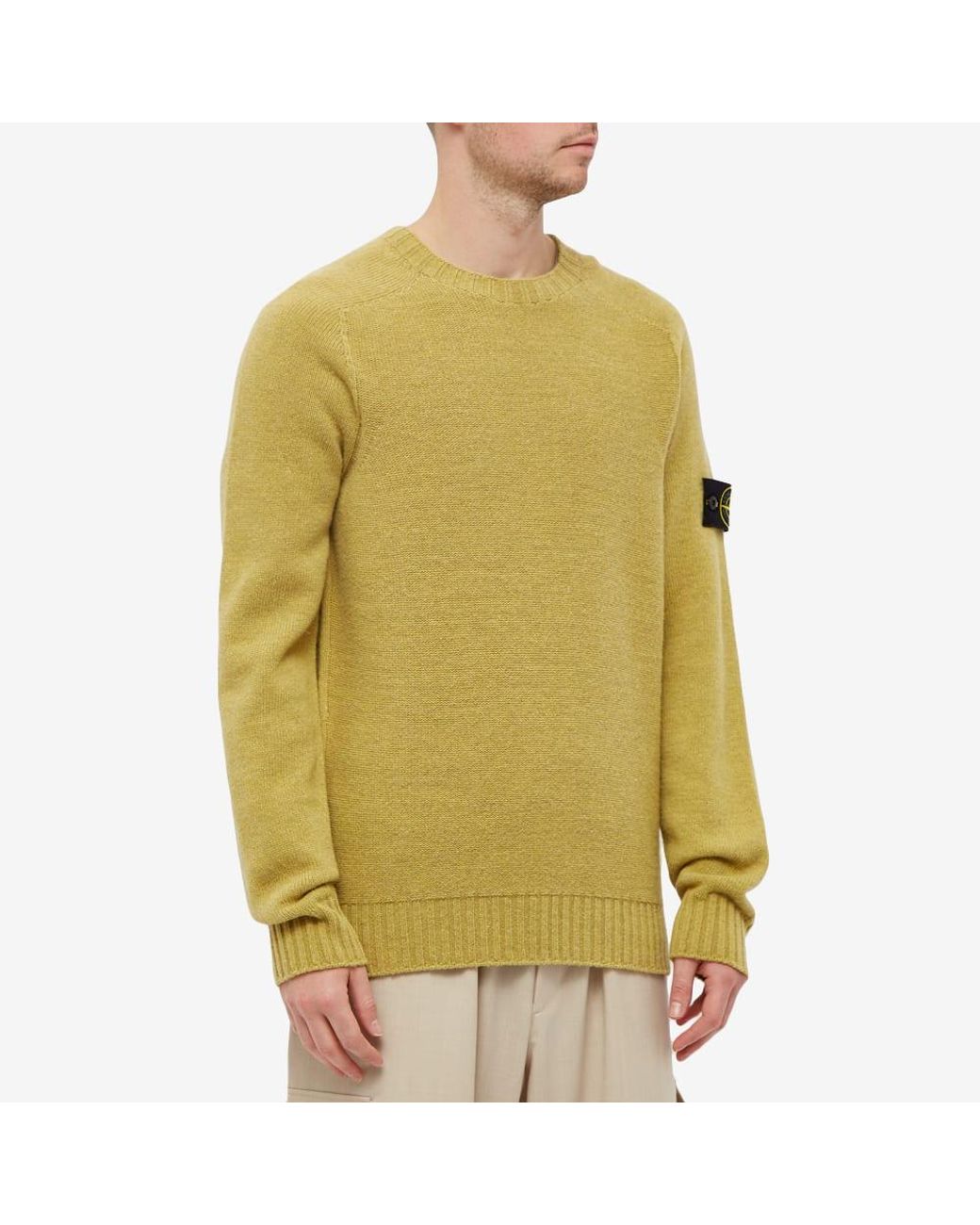 Stone Island Lambswool Crew Knit for Men | Lyst