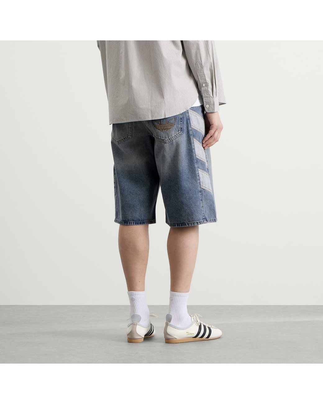 Adidas Blue Denim Short for men