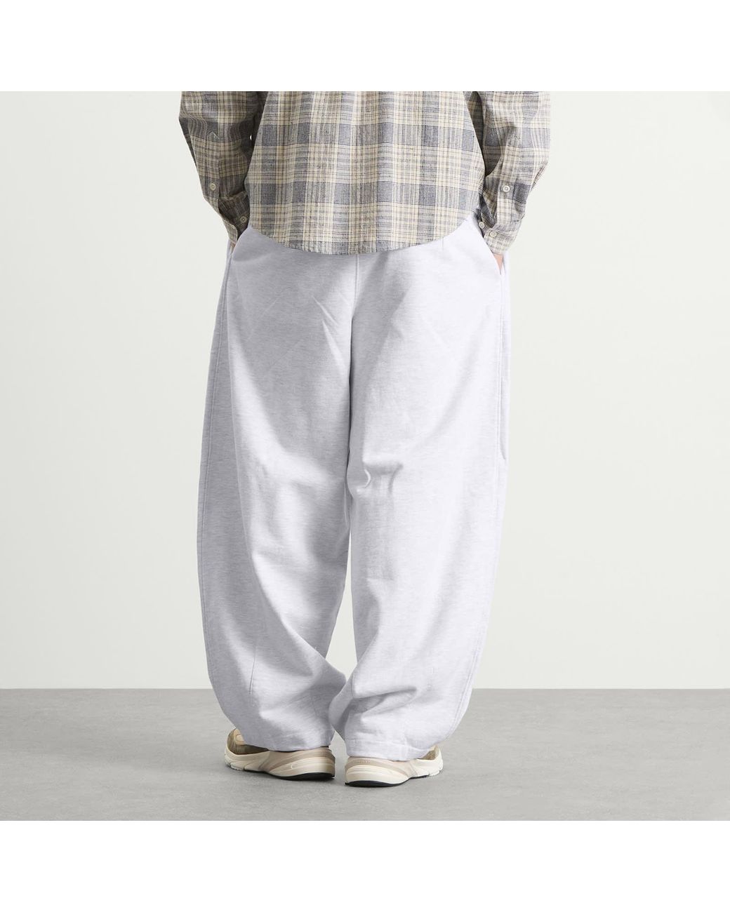 ANGLAN White Steady Sweat Balloon Pants for men