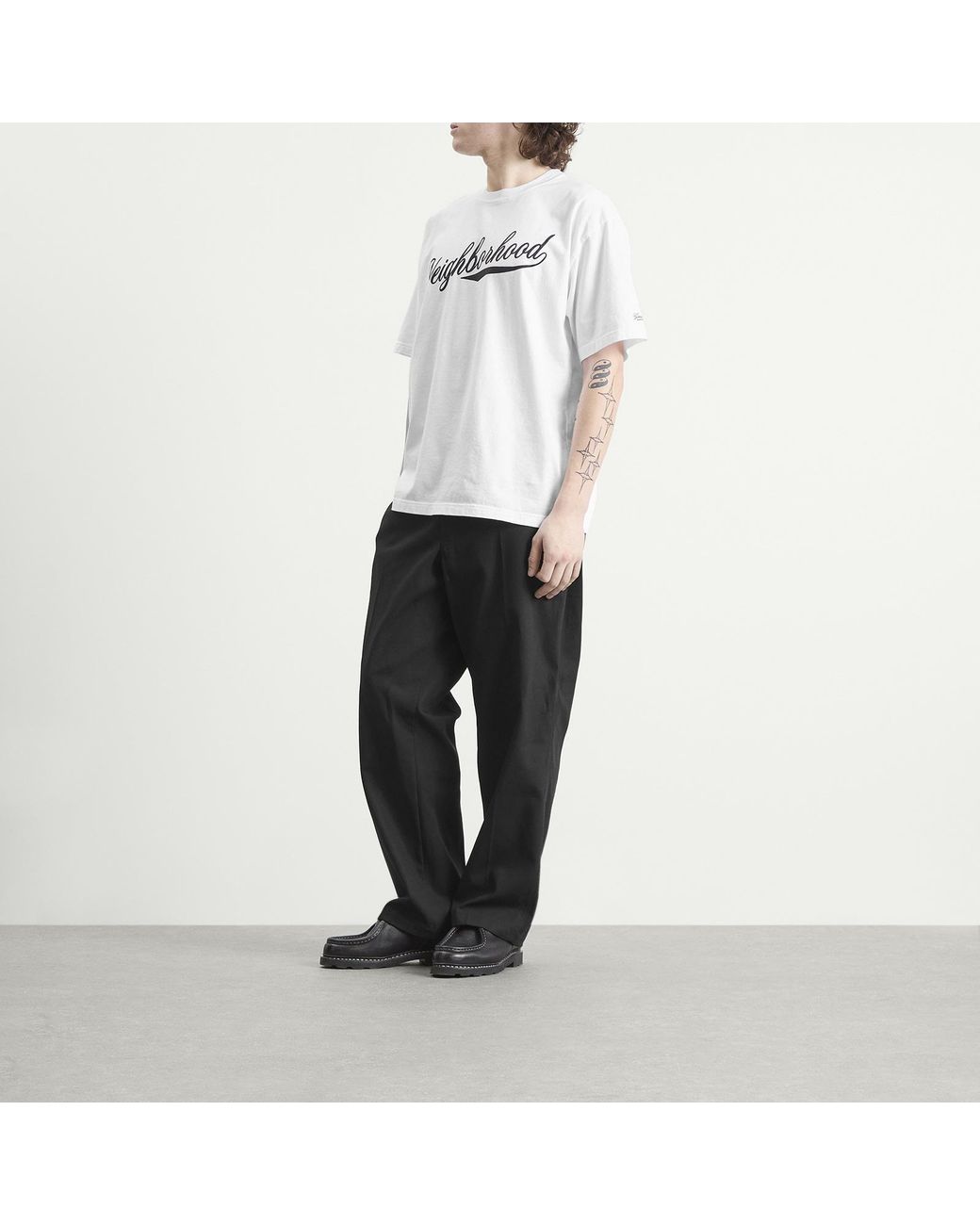 Neighborhood White Ss-2 Baseball Logo T-Shirt for men