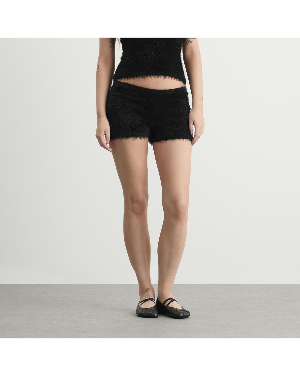 Peachy Den Black The Chloe Micro Shorts