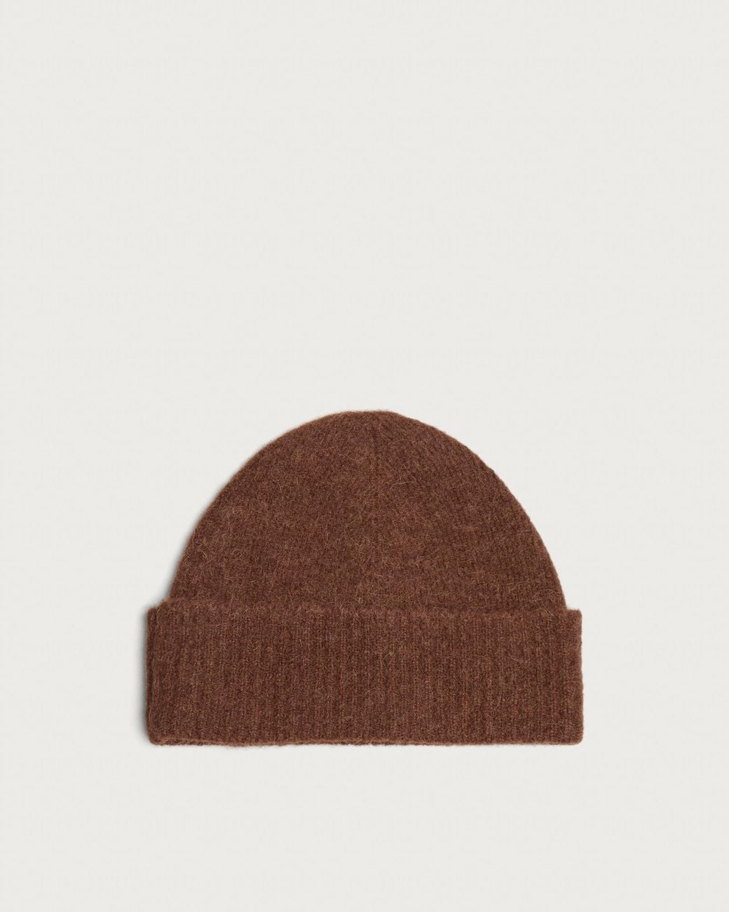 AMI Brown Alpaca Adc Beanie for men