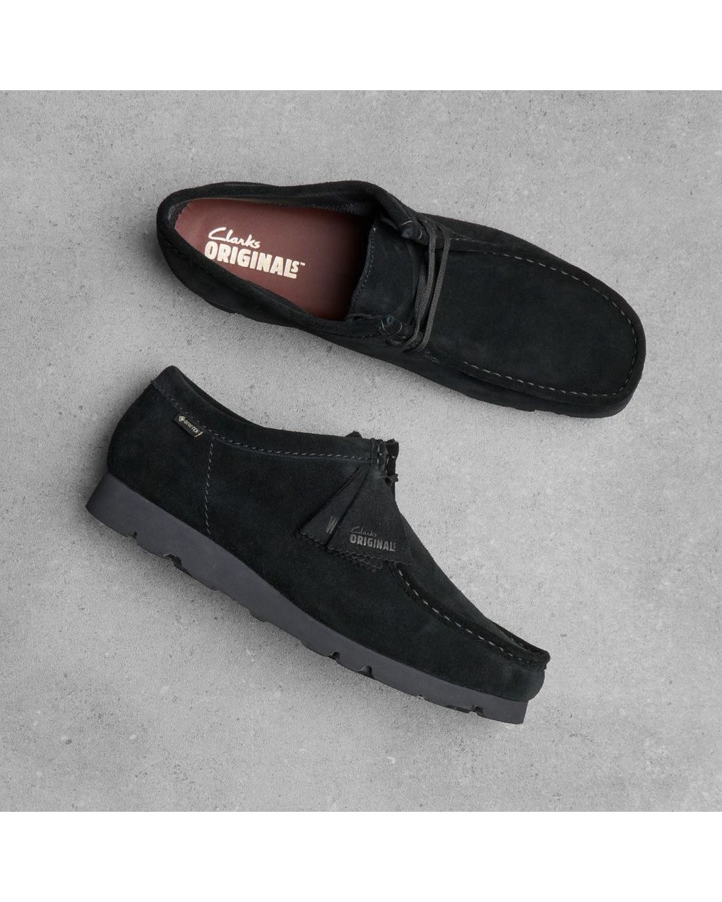 Clarks Black Wallabee Gtx for men