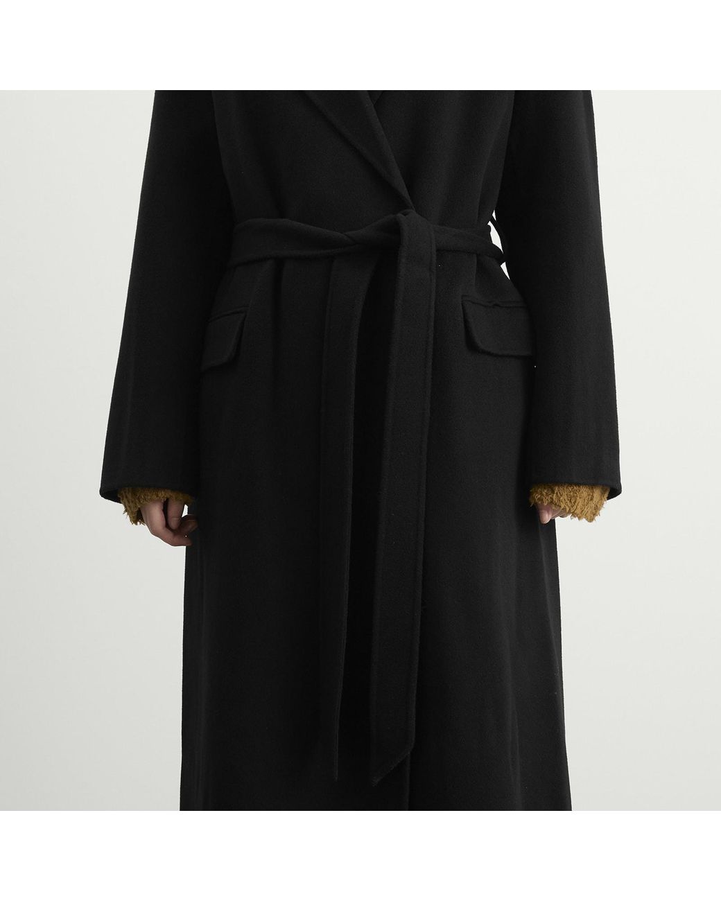 Acne Black Double Breasted Coat