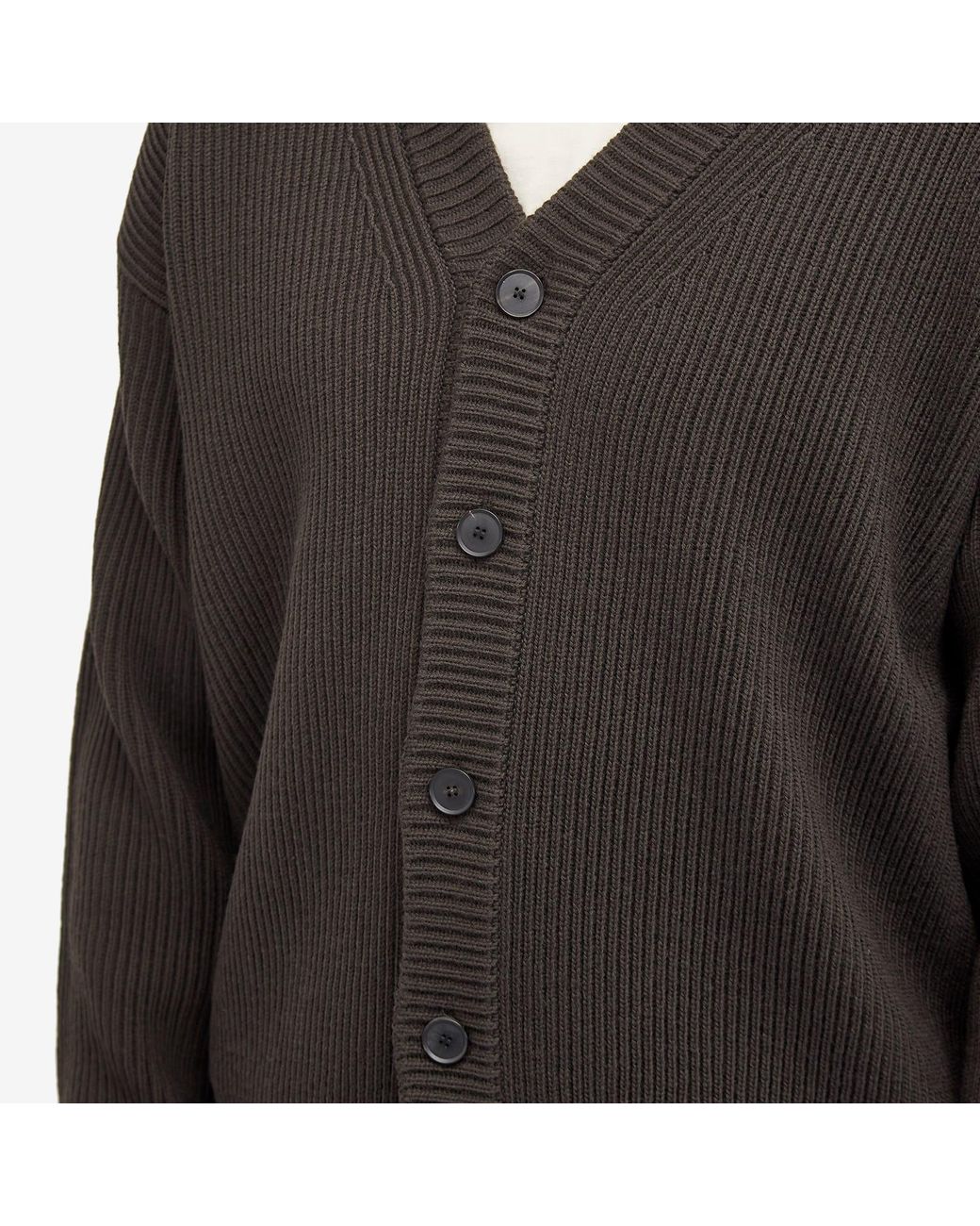AURALEE French Merino Rib Cardigan in Black for Men | Lyst AURALEE French Merino Rib Cardigan in Black for Men | Lyst
