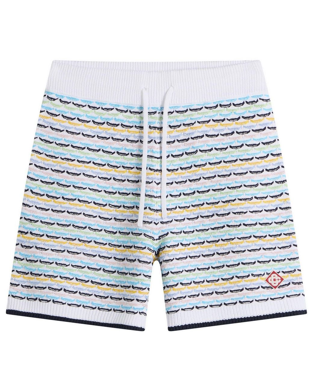 Casablanca Blue Tuck Stitch Shorts for men