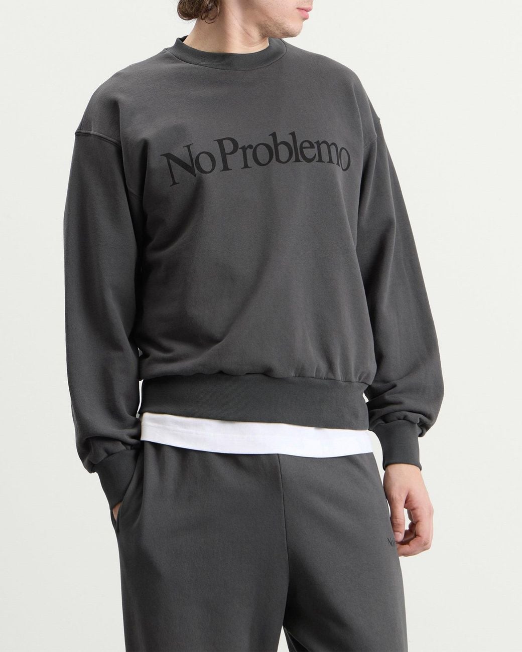 No Problemo Gray Sweatshirt for men