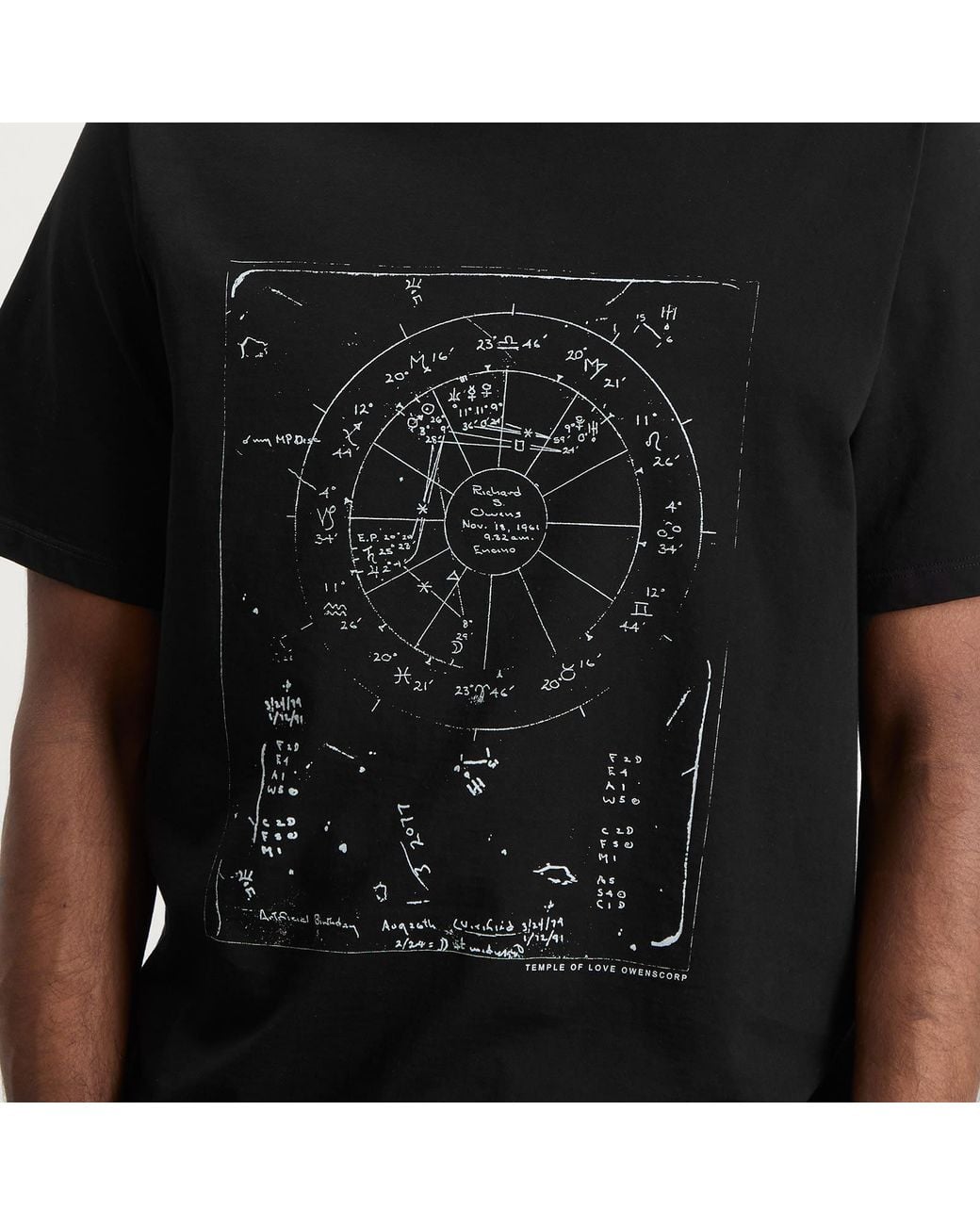 Rick Owens Black Celestial Brad T-Shirt for men