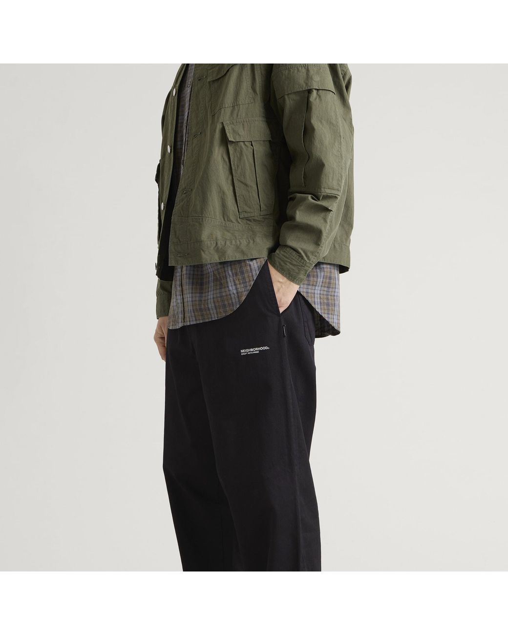 Neighborhood Black Easy Pants for men